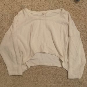 Truly Madly Deeply White Cropped Sweater
